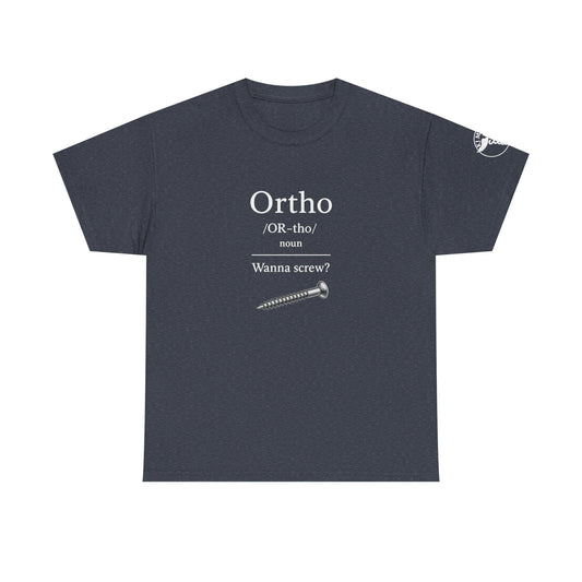 Ortho: Wanna Bone Screw? (Black, white ink)