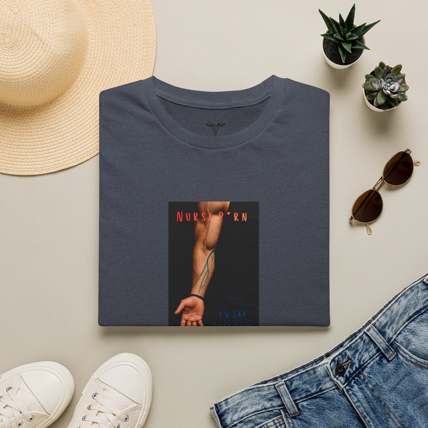"Nurse P*rn, I'd Tap that Vein," Clever Medical Humor Tee,