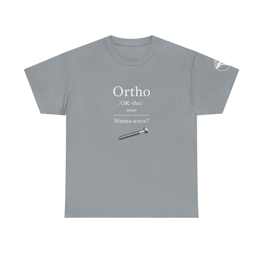 Ortho: Wanna Bone Screw? (Black, white ink)