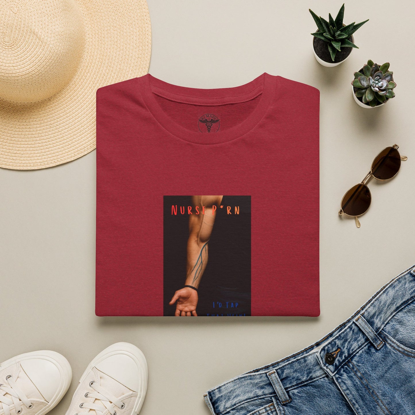"Nurse P*rn, I'd Tap that Vein," Clever Medical Humor Tee,