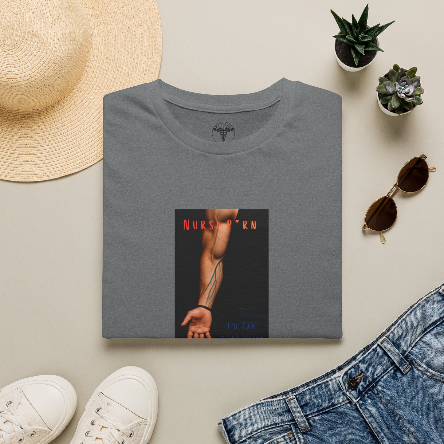 "Nurse P*rn, I'd Tap that Vein," Clever Medical Humor Tee,